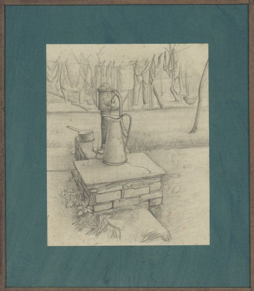 Artist Stanley Lewis (1905 - 2009): The Garden at Llwyn-On, Croesyceiliog, mid 1920s