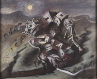 Artist Alan Sorrell: Study for The Trembling Earth, 1946
