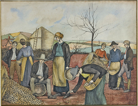 Artist Winifred Knights: The Potato Harvest