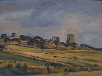 Artist Alan Sorrell: Hadleigh Castle from the West, c. 1936