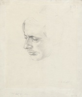 Artist Winifred Knights: Portrait of Colin Gill, c.1921