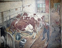 Artist Stanley Lewis: The Welsh Farmer, 1953