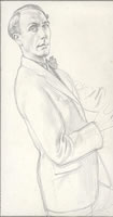 Artist Edward Irvine Halliday: Self Portrait, c.1930