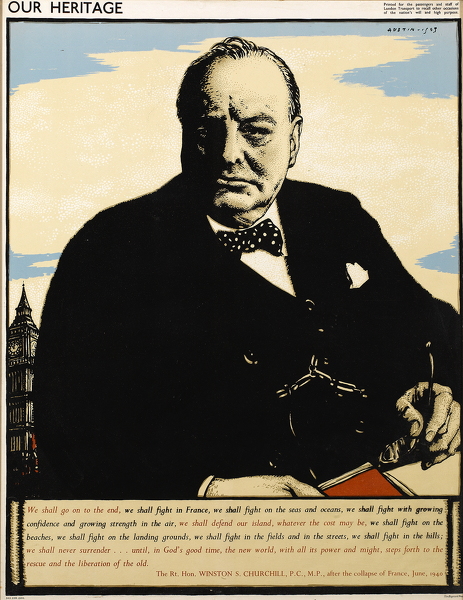 Artist Robert Austin: Our Heritage:Winston Churchill, 1943