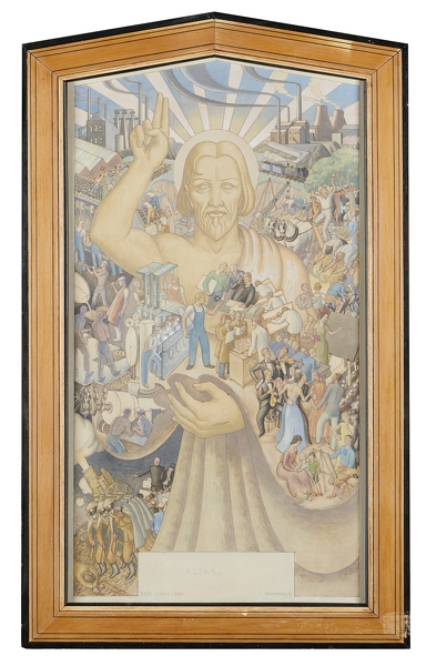 Artist Edward Irvine Halliday: Altar (War and Peace), 1939