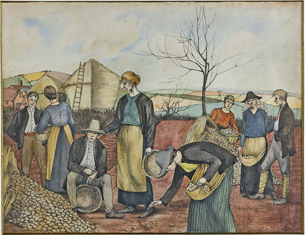 Artist Winifred Knights (1899-1947): The Potato Harvest