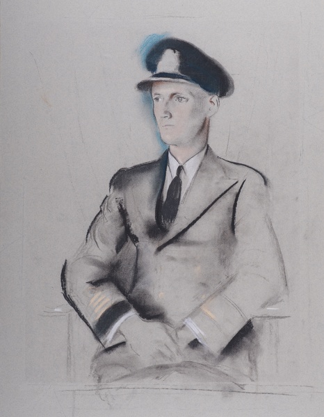 Artist Alfred Kingsley Lawrence (1893-1975): Portrait of a Naval Officer