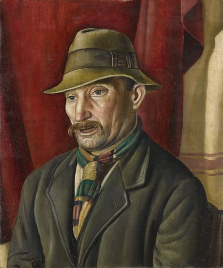 Artist Stanley Lewis: Portrait of a Ploughman , circa 1936