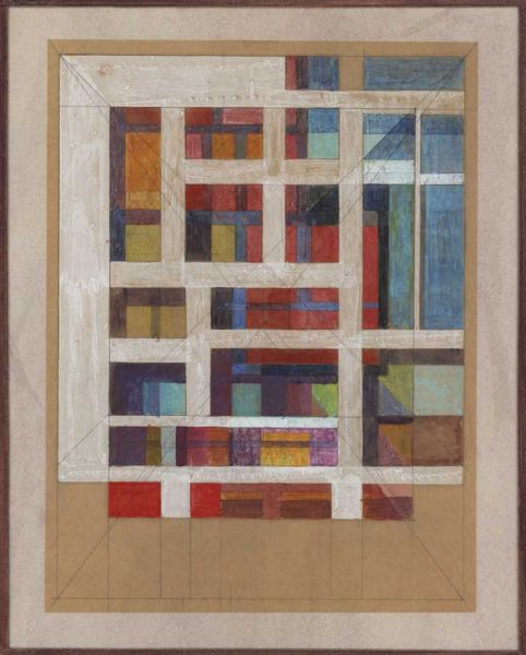 Artist Sir Thomas Monnington (1902-1976): Geometric Study, circa 1964