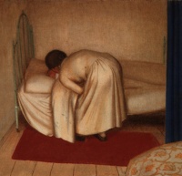 Artist Robert Austin: Child in bed, 1930