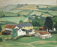 Artist Stanley Lewis: Granary Farm, Croesyceiliog, Monmouthshire, 1938