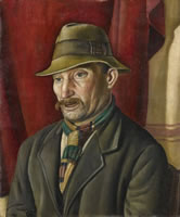 Artist Stanley Lewis: Portrait of a Ploughman , circa 1936